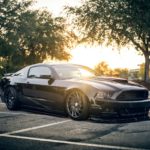 black Ford Mustang GT